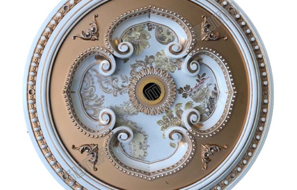 ORNAMEN PLAFON ROUND WHITE