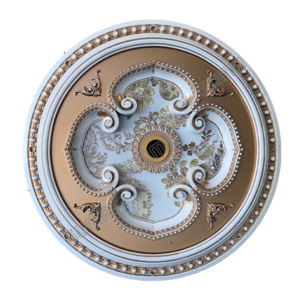 ORNAMEN PLAFON ROUND WHITE