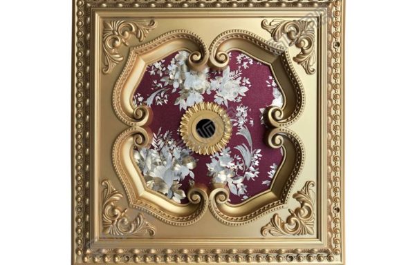 ORNAMEN PLAFON SQUARE GOLD