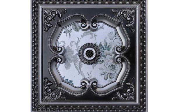 ORNAMEN PLAFON SQUARE SILVER