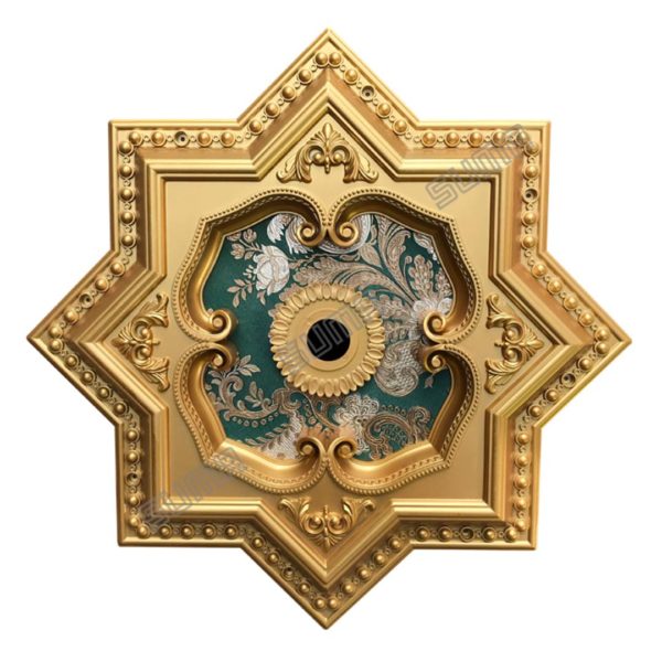 ORNAMEN PLAFON STAR GOLD